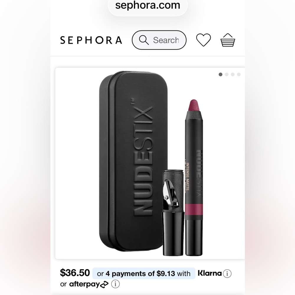 Nudestix Lip and Cheek Pencil with tin Case. Brand new! Sealed. Colour= wicked
